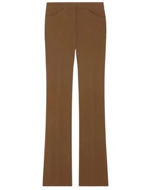 Marella Straight Trousers - Marrón