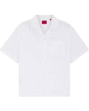 HUGO Short Sleeve Shirts - White