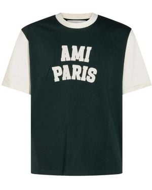 Ami Paris T-Shirts - Verde
