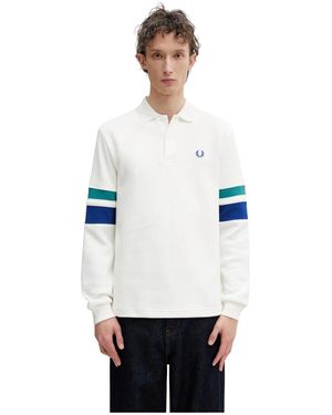 Fred Perry V-Neck Truien - Wit