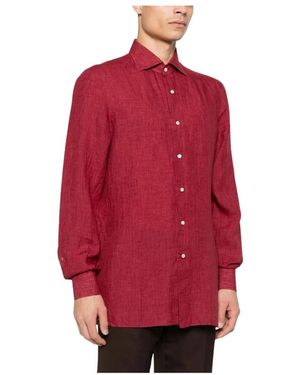 Isaia Casual Shirts - Red