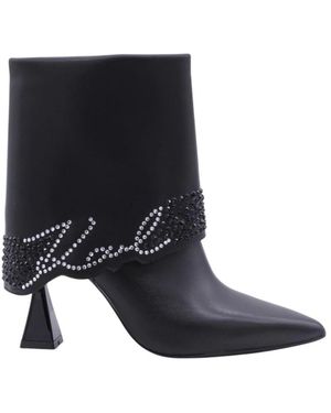KARL LAGERFELD Heeled Boots - Bleu