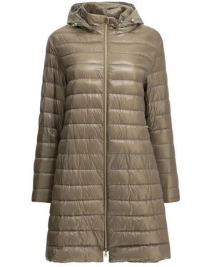 Herno Jassen ,Nylon Lange Donsjas - Naturel