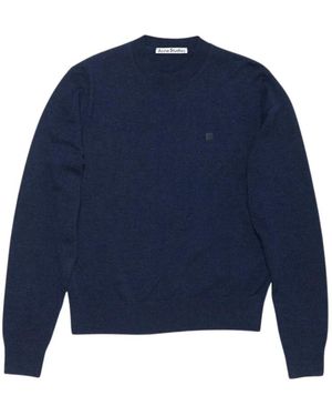 Acne Studios Round-Neck Knitwear - Azul