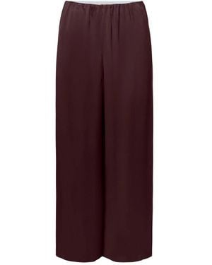 DRYKORN Wijde Pijp Elastische Taille Broek - Paars