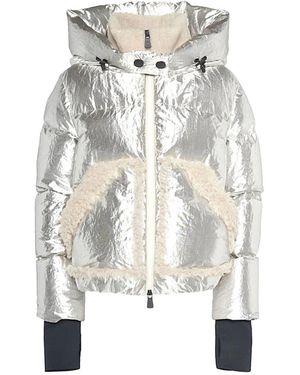Moncler Jassen ,Grijs ,Down Jassen - Wit