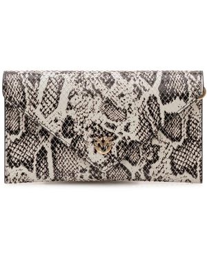 PINKO Tassen ,Veelkleurig ,Katoen Flat Purse Mini - Metallic