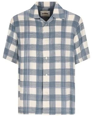 Jil Sander Short Sleeve Shirts - Blue