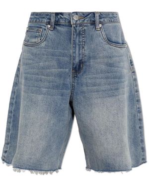 Gestuz Korte Broeken ,Blauw ,Denim Gznoma Denim Shorts