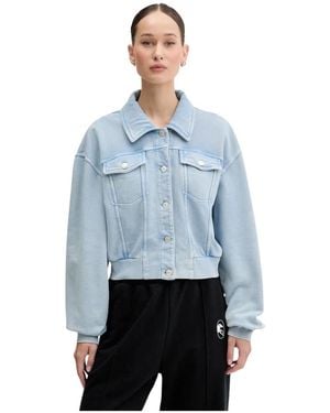 Moschino Jassen ,Blauw ,Denim Denim Jacket