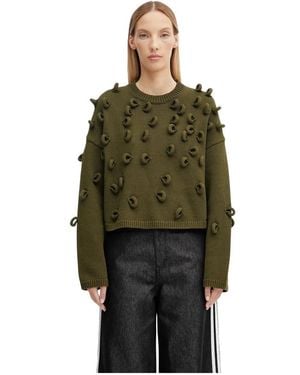 JW Anderson Cropped Loop Pullover - Grün