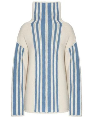 Malo Rollkragenpullover - Blau