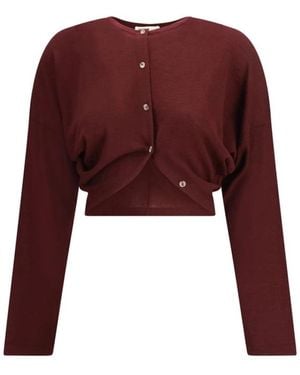 KHAITE Cardigans - Rosso
