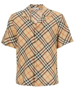 Burberry Short Sleeve Shirt - Naturel