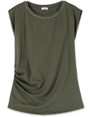 Oltre Tops ,Groen ,Katoen T-Shirts