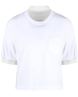 Sacai T-Shirts - Blanco