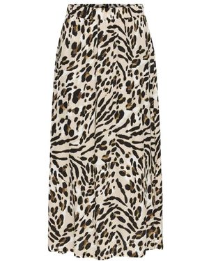 Ichi Midi Skirts - Negro