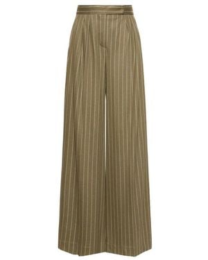 Max Mara Wijde Jersey Broek - Groen