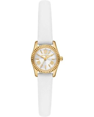 Michael Kors Micro Lexington Lederuhr - Mettallic