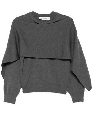 Rohe Round-Neck Knitwear - Gris