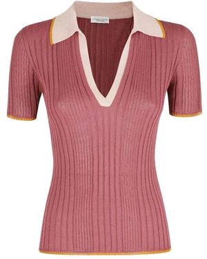 Roberto Collina Polo Shirts - Pink