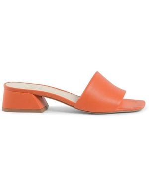 19V69 Italia by Versace Heeled Mules - Red