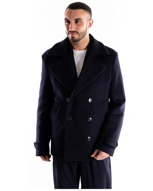 Saucony Double-Breasted Coats - Noir