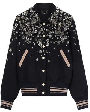 Golden Goose Jassen ,Blauw ,Wol Wool Bomberjack - Zwart