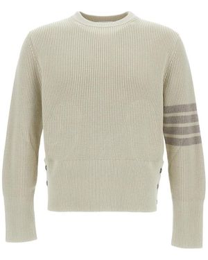 Thom Browne Round-Neck Knitwear - Grey