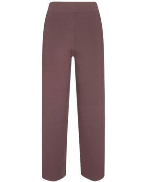 Alpha Studio Cropped Trousers - Purple