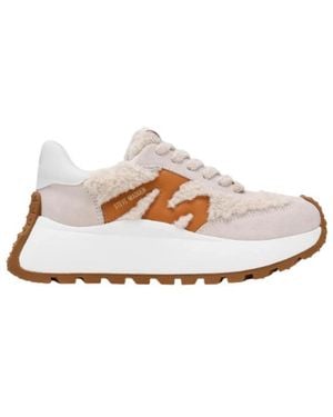 Steve Madden Schoenen ,Leer Supercampo-F Sneakers - Naturel