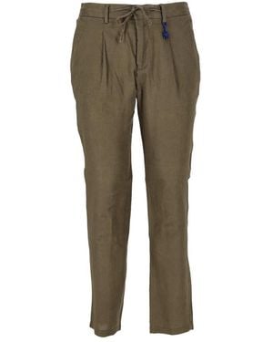 Manuel Ritz Slim Fit Gewassen Broek - Groen