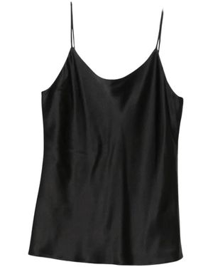 Max Mara Zijden Satijnen Top - Zwart