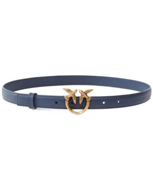 Pinko Accessoires ,Blauw ,Leer Love Berry H2 Belt Vitello Set