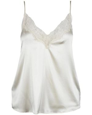 Pinko Tops ,Wit ,Zijden Tanktop