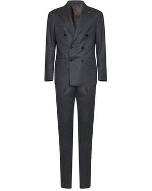 D4.0 Double Breasted Suits - Black