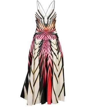 Roberto Cavalli Midi Dresses - Red