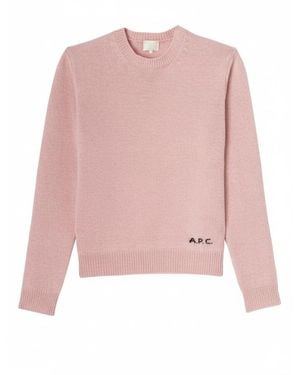 A.P.C. Round-Neck Knitwear - Rose
