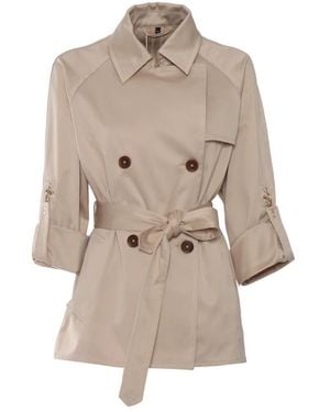 Fay Trench Coats - Naturel