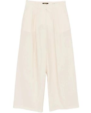 Moorer Wide Trousers - Neutro