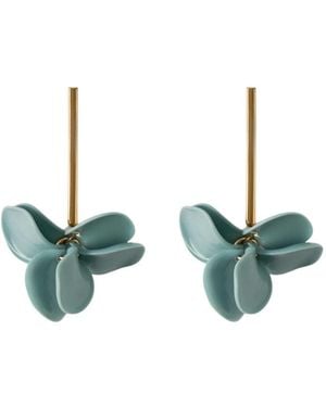 Malababa Accessoires ,Groen ,Pétalos Lange Staaf Oorbellen