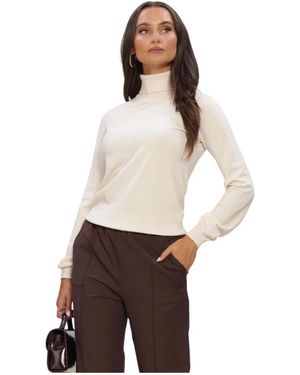 Silvian Heach Truien & Vesten ,Turtleneck Recik - Naturel