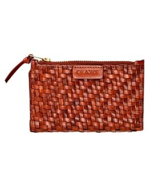 Cala & Jade Accessoires ,Bruin ,Wallets & Cardholders - Rood