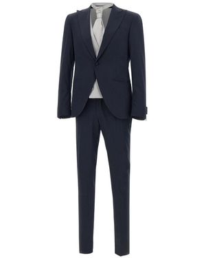 Corneliani Single Breasted Suits - Blue