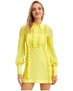 Alice McCALL Abito giallo lovergirl mini fit colletto