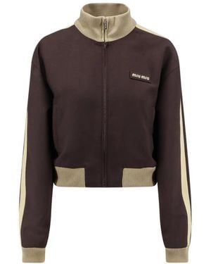 Miu Miu Zip-Throughs - Black