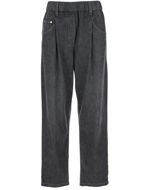 Brunello Cucinelli Straight Jeans - Gris
