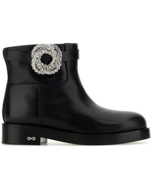 Mach & Mach Ankle Boots - Black