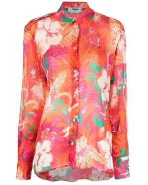MSGM Shirts - Pink