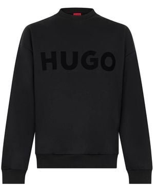 BOSS Sweater Met Logo - Zwart